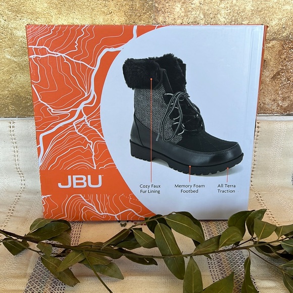 🖤 NEW JBU Lace Up Mid-Calf Winter & Cold Weather Boots — Women’s Size 8 🖤 - Picture 13 of 17